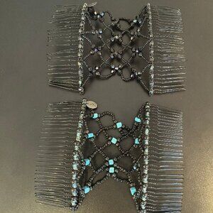 Lot of 2 Hairzing Double Comb for Great Easy Updo Hairstyles